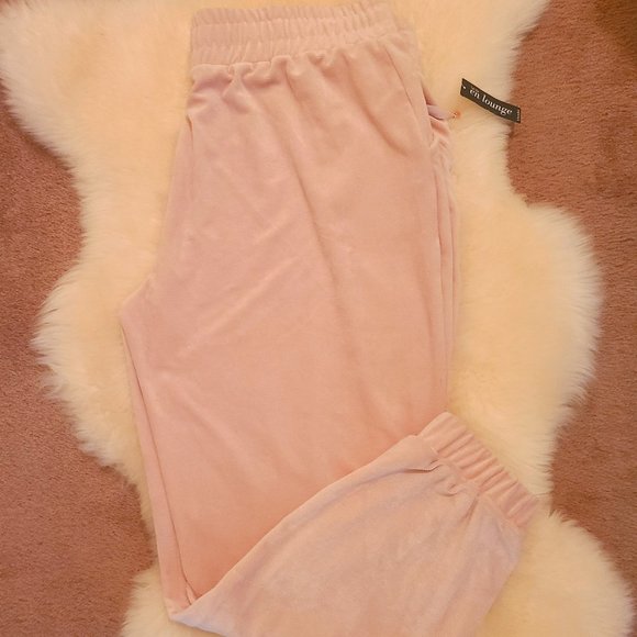 La Vie En Rose Velour Lounge Pants - Picture 2 of 5